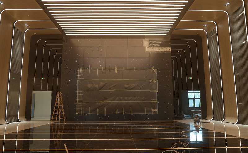 得力智慧物流展示@雕刻铝单板